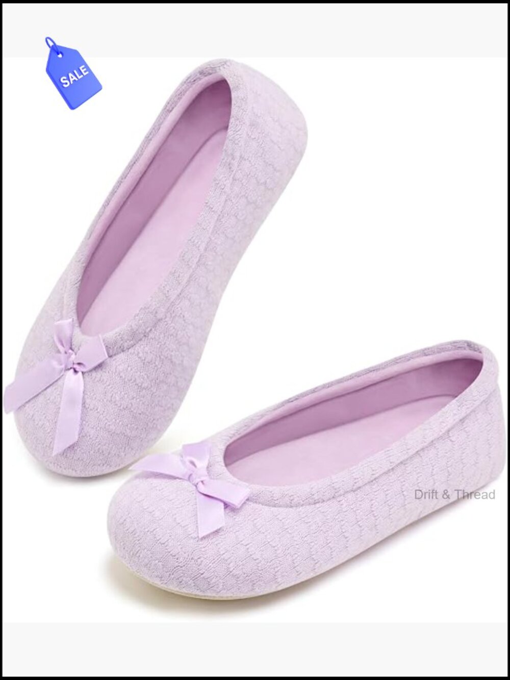 Memory Foam Ballerina Slippers Non-Slip Fuzzy House Shoes